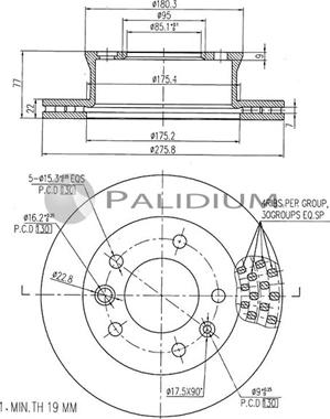 Ashuki P330-051 - Brake Disc autospares.lv