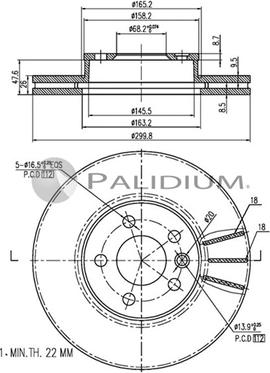 Ashuki P330-031 - Brake Disc autospares.lv