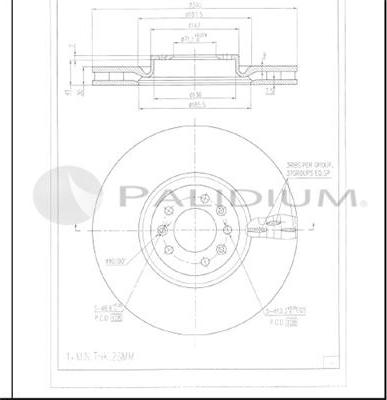 Ashuki P330-163 - Brake Disc autospares.lv