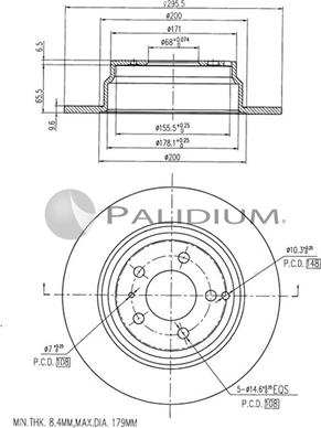 Ashuki P330-104 - Brake Disc autospares.lv