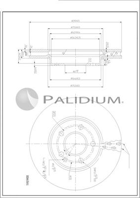 Ashuki P330-244 - Brake Disc autospares.lv