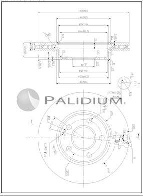 Ashuki P330-245 - Brake Disc autospares.lv