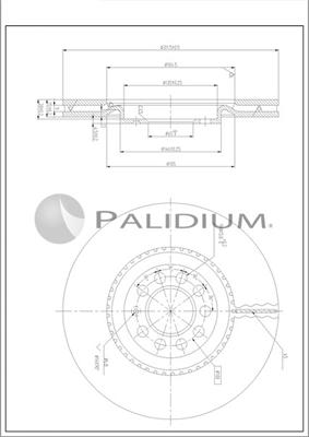 Ashuki P330-241 - Brake Disc autospares.lv