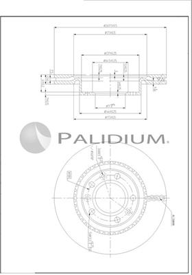 Ashuki P330-247 - Brake Disc autospares.lv