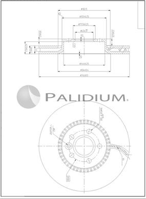 Ashuki P330-251 - Brake Disc autospares.lv