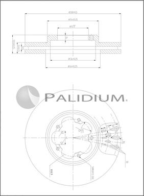 Ashuki P330-252 - Brake Disc autospares.lv