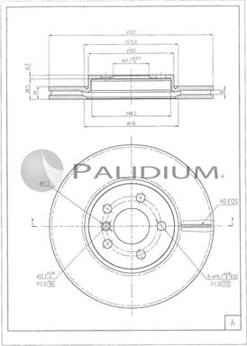 Ashuki P330-260 - Brake Disc autospares.lv