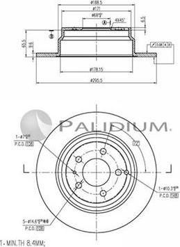 Ashuki P331-052 - Brake Disc autospares.lv