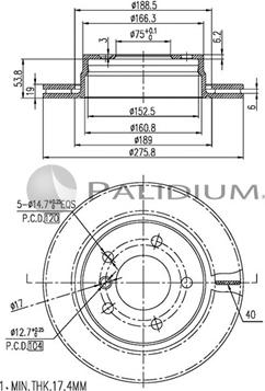 Ashuki P331-063 - Brake Disc autospares.lv