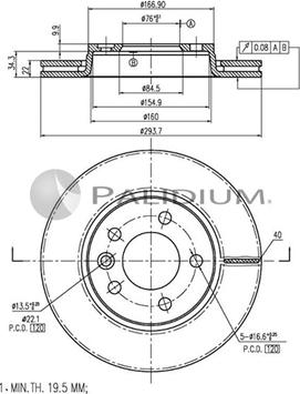 Ashuki P331-004 - Brake Disc autospares.lv