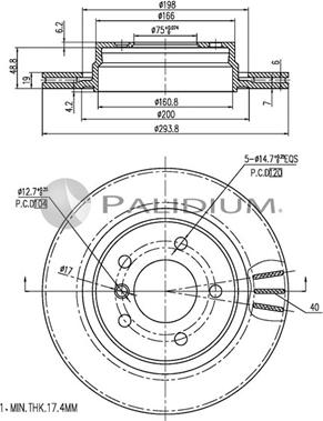 Ashuki P331-015 - Brake Disc autospares.lv