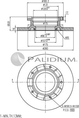 Ashuki P331-031 - Brake Disc autospares.lv