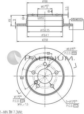 Ashuki P331-032 - Brake Disc autospares.lv