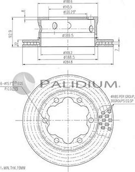 Ashuki P331-025 - Brake Disc autospares.lv