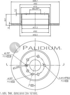 Ashuki P331-071 - Brake Disc autospares.lv