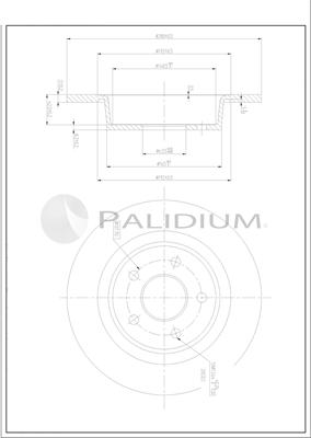 Ashuki P331-145 - Brake Disc autospares.lv