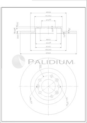 Ashuki P331-140 - Brake Disc autospares.lv