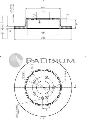 Ashuki P331-118 - Brake Disc autospares.lv