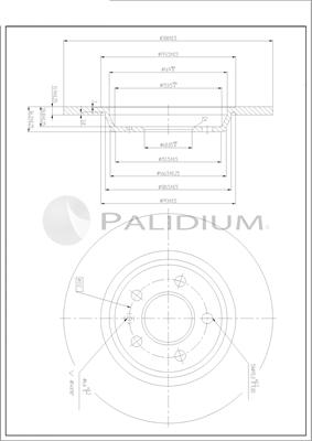 Ashuki P331-117 - Brake Disc autospares.lv