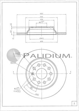 Ashuki P331-135 - Brake Disc autospares.lv