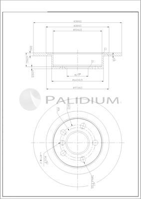 Ashuki P331-138 - Brake Disc autospares.lv