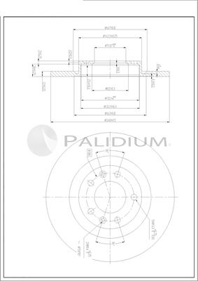 Ashuki P331-125 - Brake Disc autospares.lv