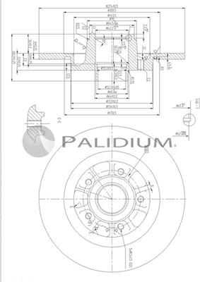 Ashuki P331-120 - Brake Disc autospares.lv