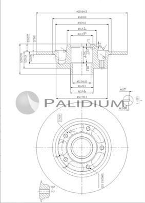 Ashuki P331-128 - Brake Disc autospares.lv