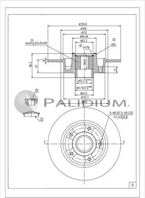 Ashuki P331-123 - Brake Disc autospares.lv