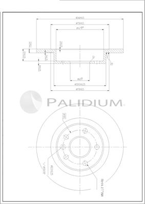 Ashuki P331-122 - Brake Disc autospares.lv