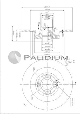 Ashuki P331-127 - Brake Disc autospares.lv