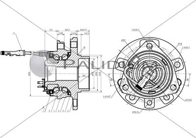 Ashuki PAL6-2046 - Wheel hub, bearing Kit autospares.lv