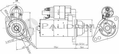 Ashuki PAL17-1006 - Starter autospares.lv