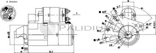 Ashuki PAL17-1014 - Starter autospares.lv