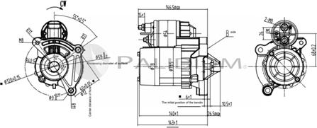 Ashuki PAL17-1012 - Starter autospares.lv