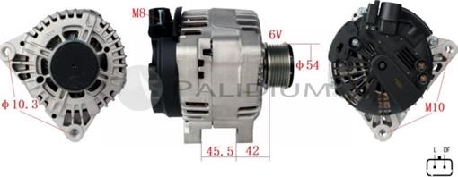 Ashuki PAL17-2005 - Alternator autospares.lv