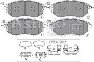 Ashuki S011-58 - Brake Pad Set, disc brake autospares.lv