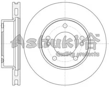 Ashuki SY606-04 - Brake Disc autospares.lv