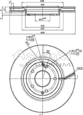 Ashuki SY606-24 - Brake Disc autospares.lv