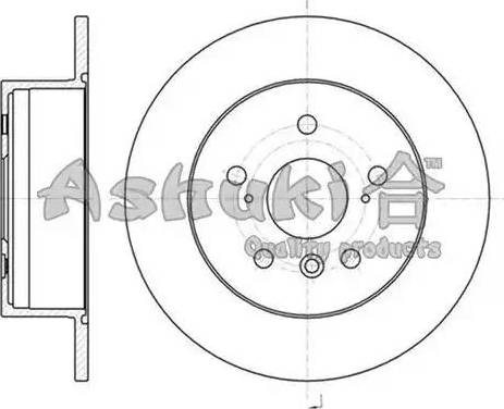 Ashuki T602-73 - Brake Disc autospares.lv