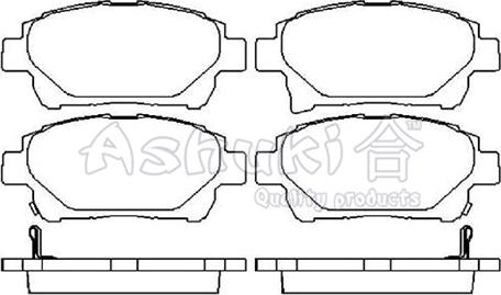 Ashuki T113-10 - Brake Pad Set, disc brake autospares.lv