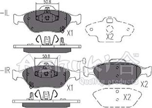 Ashuki T112-96 - Brake Pad Set, disc brake autospares.lv