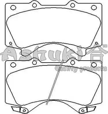 Ashuki T112-92 - Brake Pad Set, disc brake autospares.lv