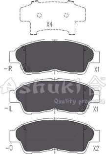 Ashuki T112-15 - Brake Pad Set, disc brake autospares.lv
