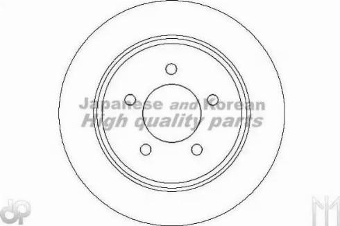 Ashuki US104308 - Brake Disc autospares.lv