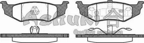 Ashuki US104236 - Brake Pad Set, disc brake autospares.lv