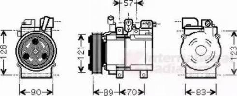 Ashuki Y555-23 - Compressor, air conditioning autospares.lv