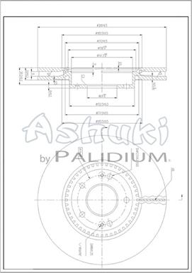 Ashuki Y089-70 - Brake Disc autospares.lv