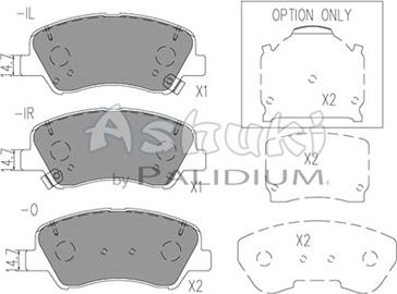 Ashuki Y029-59 - Brake Pad Set, disc brake autospares.lv