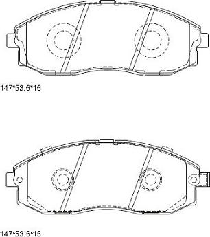 Lucas Electrical 6132019 - Brake Pad Set, disc brake autospares.lv